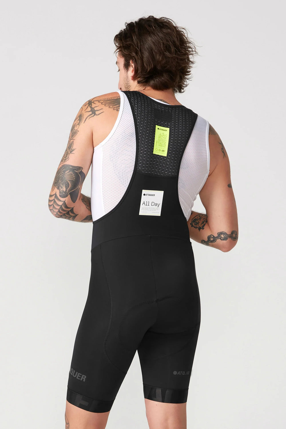 Attaquer All Day Bib Short Black/Tonal