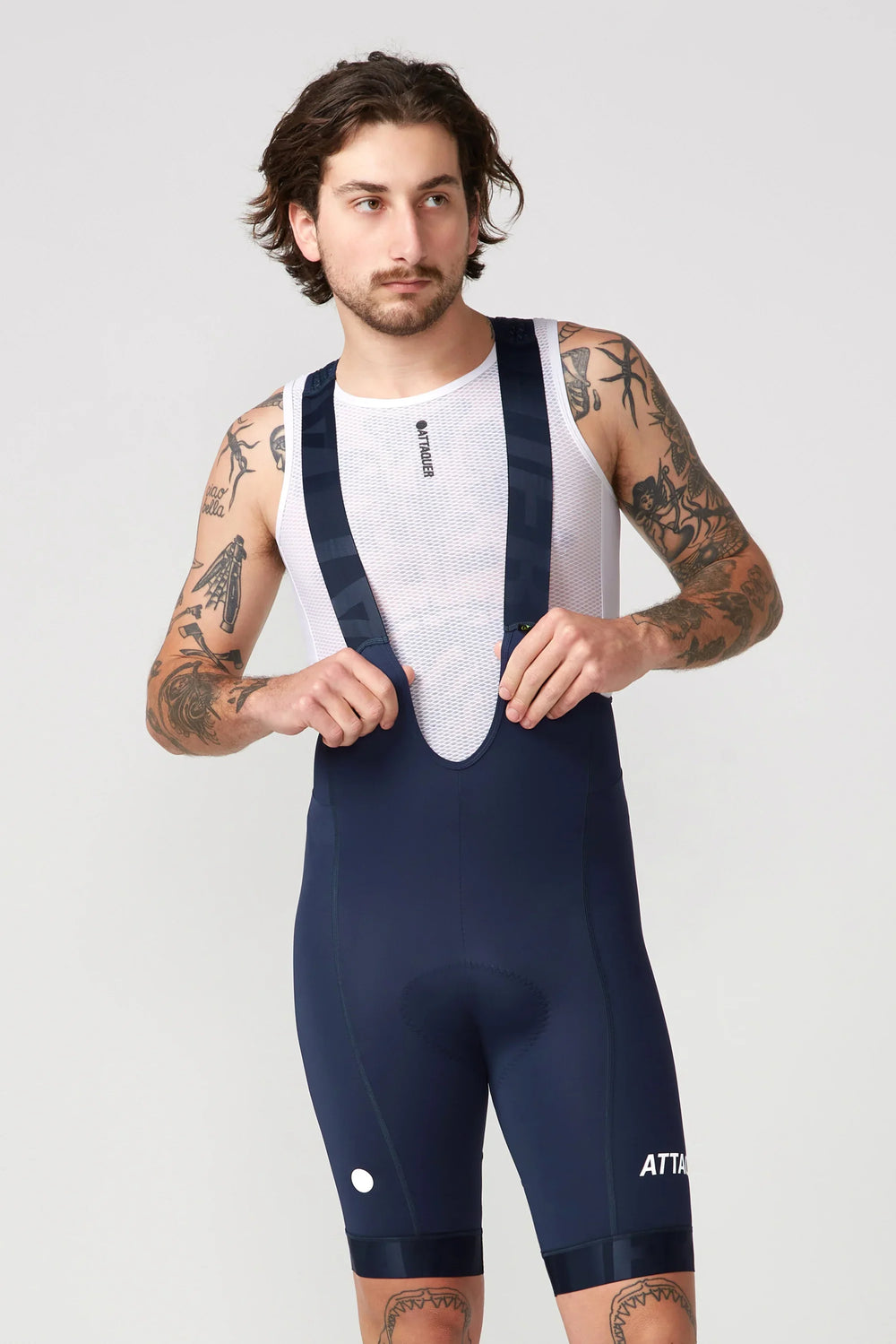 Attaquer All Day Bib Short - Navy