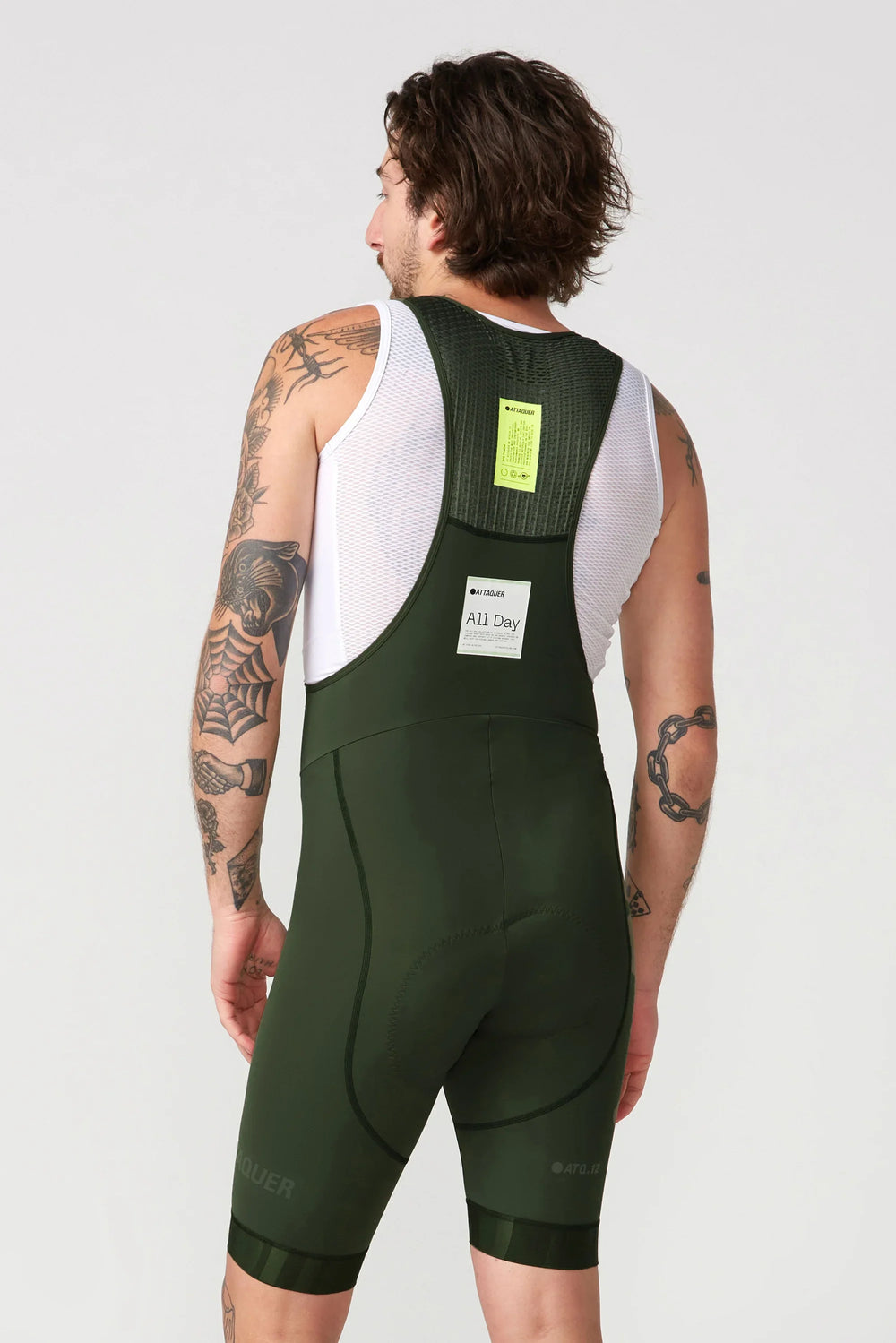 Attaquer All Day Bib Short Pine/Tonal