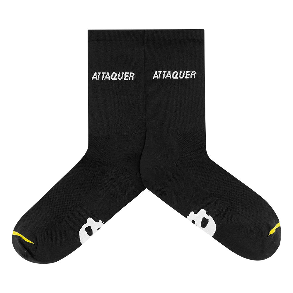 Attaquer All Day Side Logo Socks Black