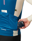 Attaquer All Day Summer Long Sleeve Jersey Blue/Eggshell