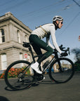 Attaquer All Day Winter Bib Long Forest Green/White Logo