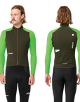 Attaquer All Day Winter Long Sleeved Jersey Pine/Fluro Green
