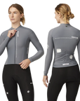 Attaquer Intra Womens Winter Long Sleeve Jersey Zinc Grey