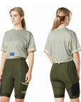 Attaquer Terra Womens Crop Tech Tee Sand