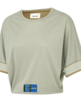 Attaquer Terra Womens Crop Tech Tee Sand