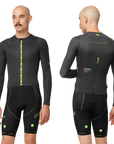 Attaquer ULTRA+ Aero Long Sleeved Jersey Anthracite/Acid Lime - S