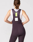 Attaquer Womens All Day Bib Short Aubergine/Tonal