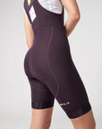 Attaquer Womens All Day Bib Short Aubergine/Tonal