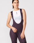 Attaquer Womens All Day Bib Short Aubergine/Tonal