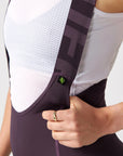 Attaquer Womens All Day Bib Short Aubergine/Tonal