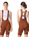 Attaquer Womens All Day Bib Short Burnt Orange