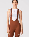 Attaquer Womens All Day Bib Short Burnt Orange
