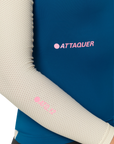 Attaquer Womens All Day Summer Long Sleeve Jersey Blue/Eggshell