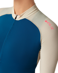 Attaquer Womens All Day Summer Long Sleeve Jersey Blue/Eggshell