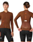 Attaquer Womens All Day Summer Long Sleeve Jersey Burnt Orange