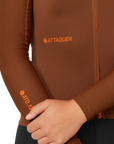 Attaquer Womens All Day Summer Long Sleeve Jersey Burnt Orange