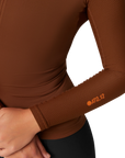 Attaquer Womens All Day Summer Long Sleeve Jersey Burnt Orange