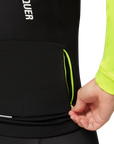 Attaquer Womens All Day Winter Long Sleeved Jersey Black/Acid Lime