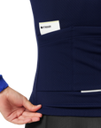 Attaquer Womens All Day Winter Long Sleeved Jersey Navy/Fluro