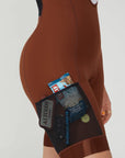 Attaquer Womens Cargo Bib Burnt Orange