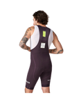 Attaquer All Day Bib Short - Aubergine