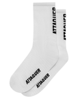 Attaquer Vertical Logo Socks, White