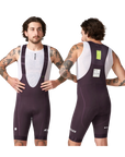Attaquer All Day Bib Short - Aubergine