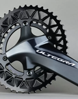 Absolute Black Oval PREMIUM Shimano 4 Hole 2X Sub Compact Chainring 46T