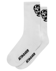 Attaquer Skull Logo Socks White