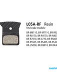 Shimano BR-R9270 Resin Brake Pads & Spring L05A-RF w/Fin
