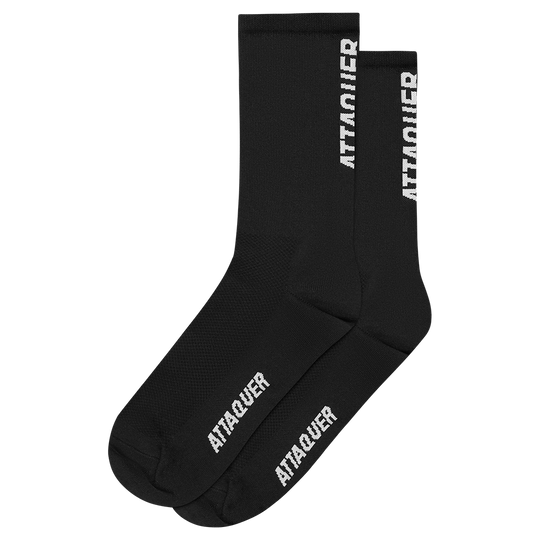 Attaquer Vertical Logo Socks, Black