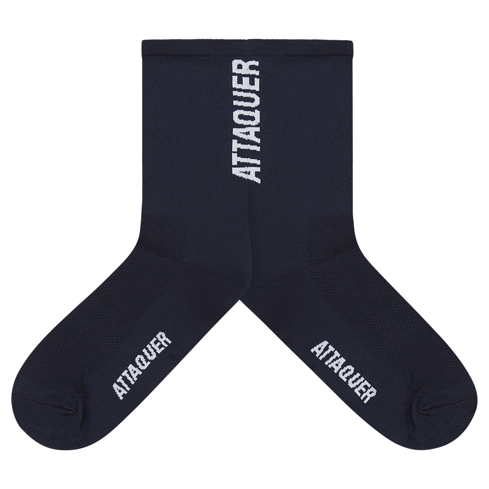 Attaquer Vertical Logo Socks, Navy