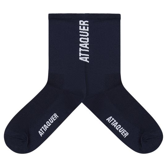 Attaquer Vertical Logo Socks, Navy