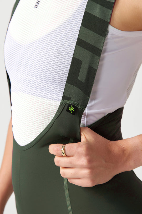 Attaquer Womens All Day Bib Short Pine/Tonal