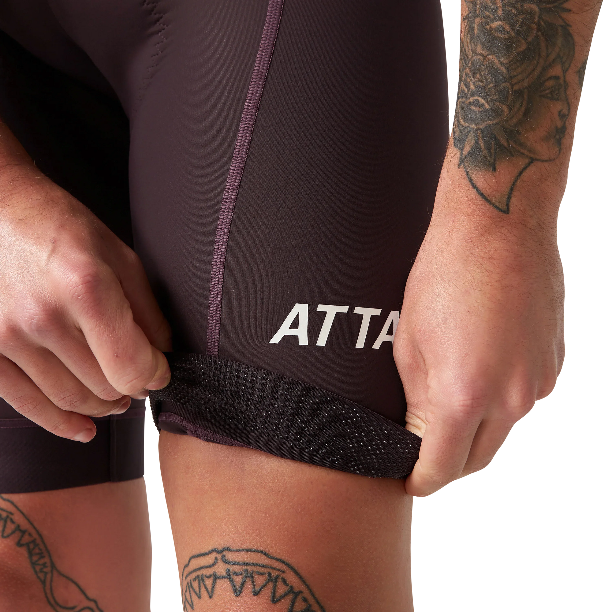 Attaquer All Day Bib Short Aubergine