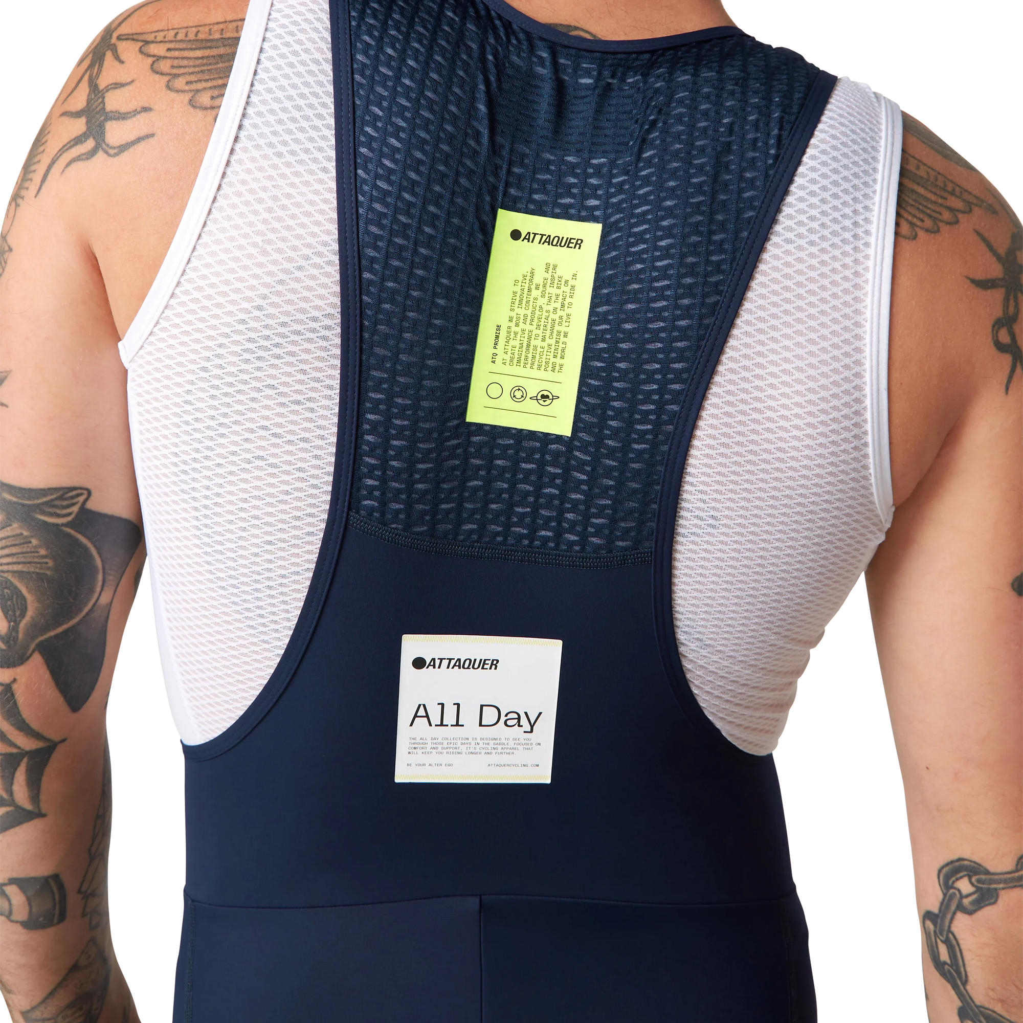 Attaquer All Day Bib Short - Navy