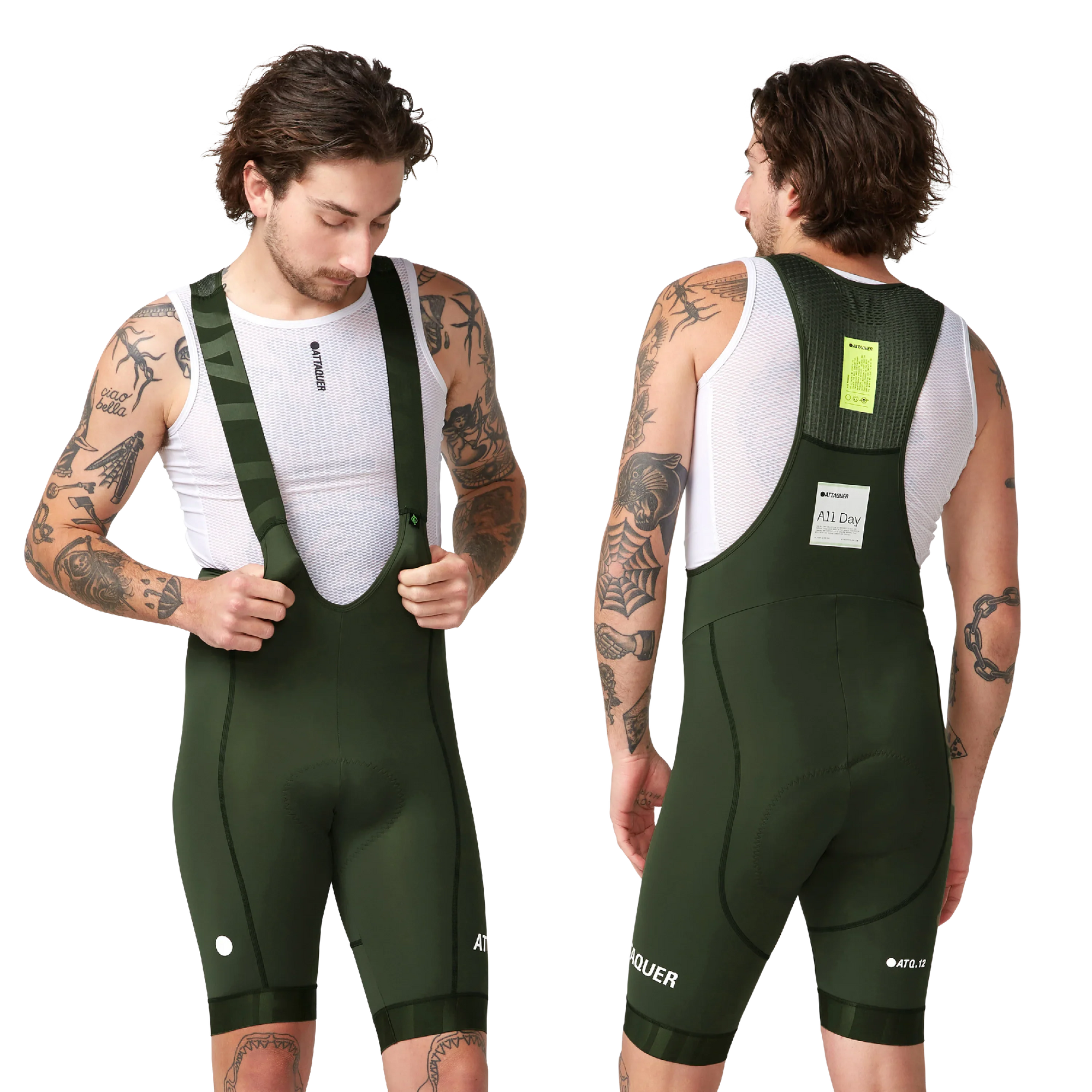 Attaquer All Day Bib Short Pine
