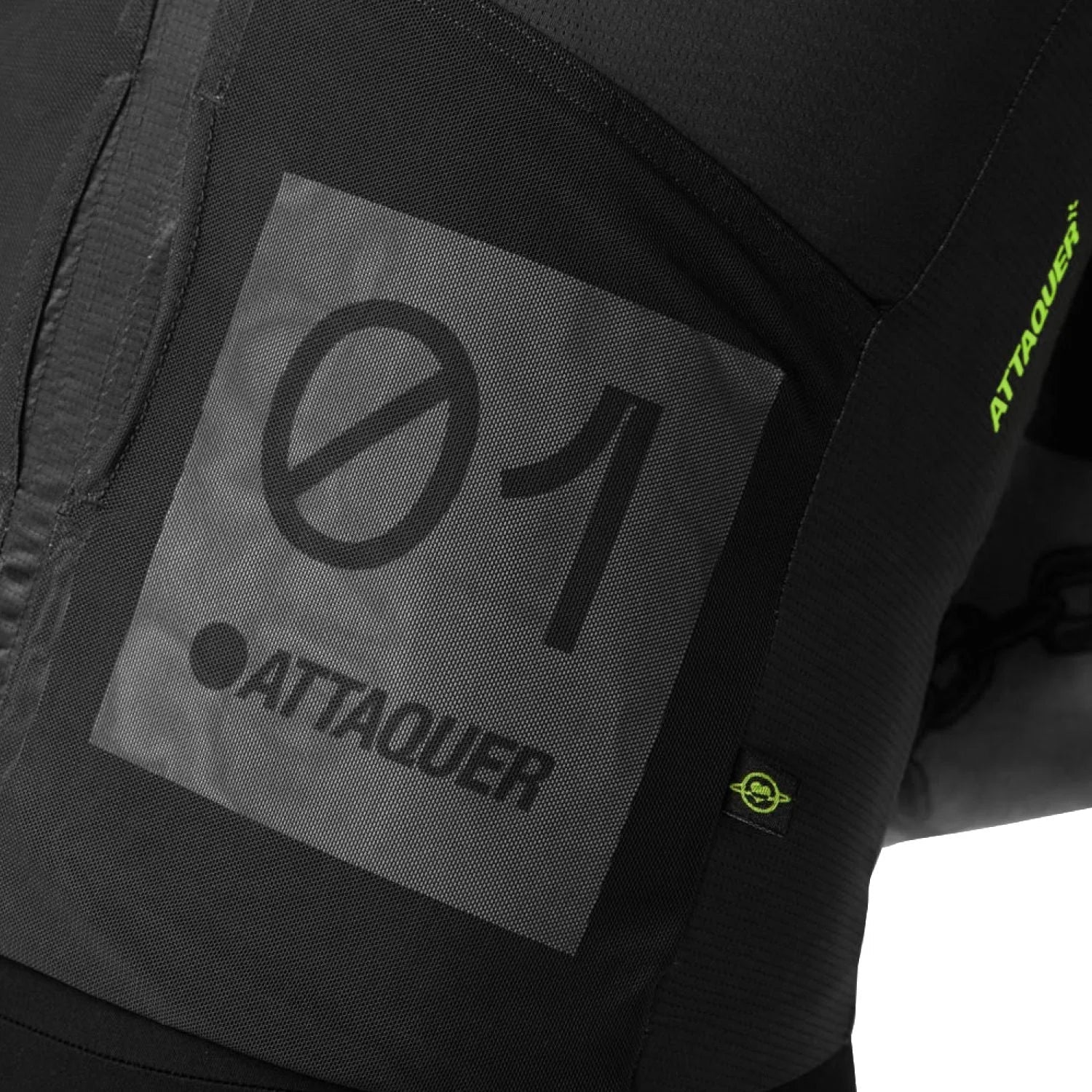 Attaquer ULTRA+ Aero Long Sleeved Jersey Anthracite/Acid Lime - S