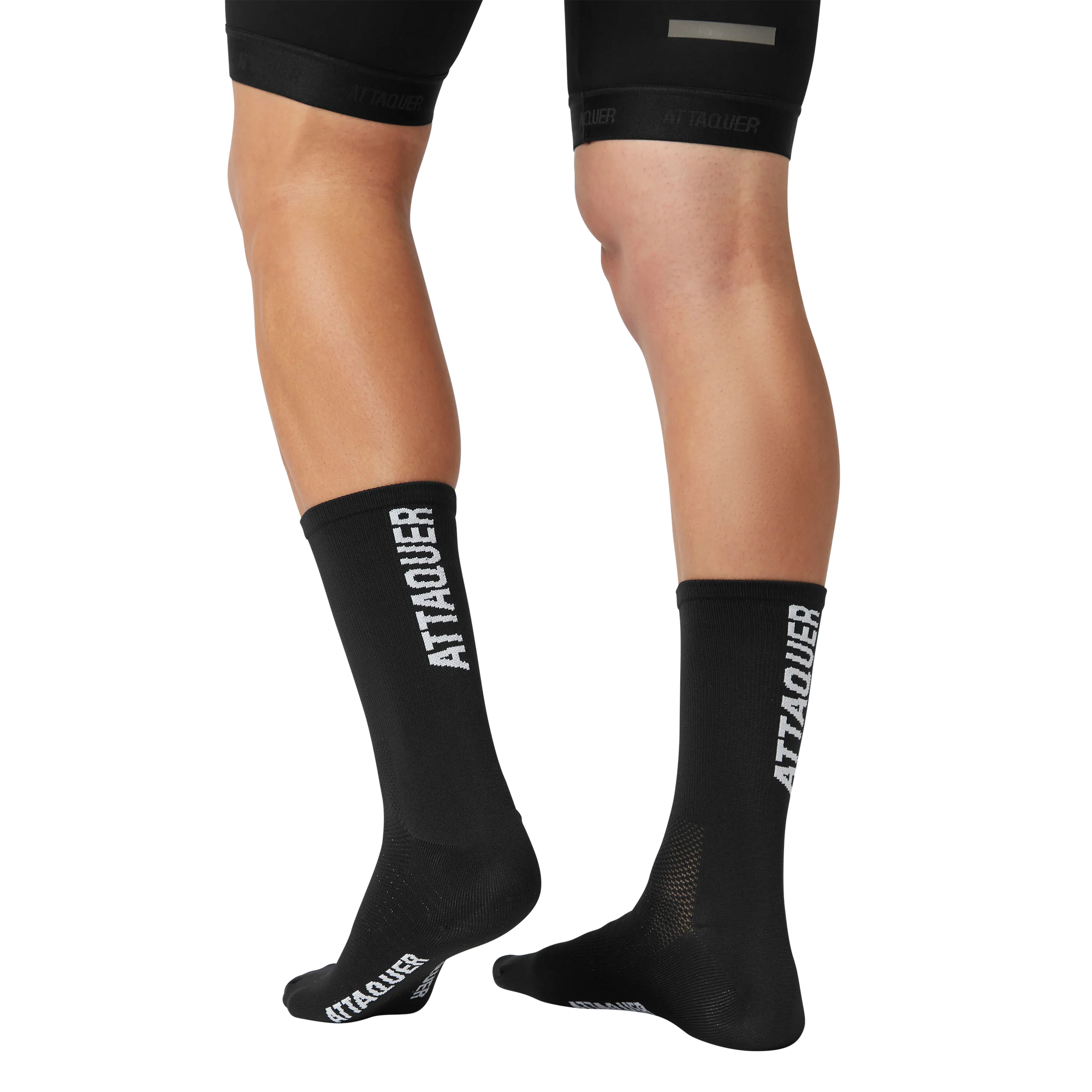 Attaquer Vertical Logo Socks Black