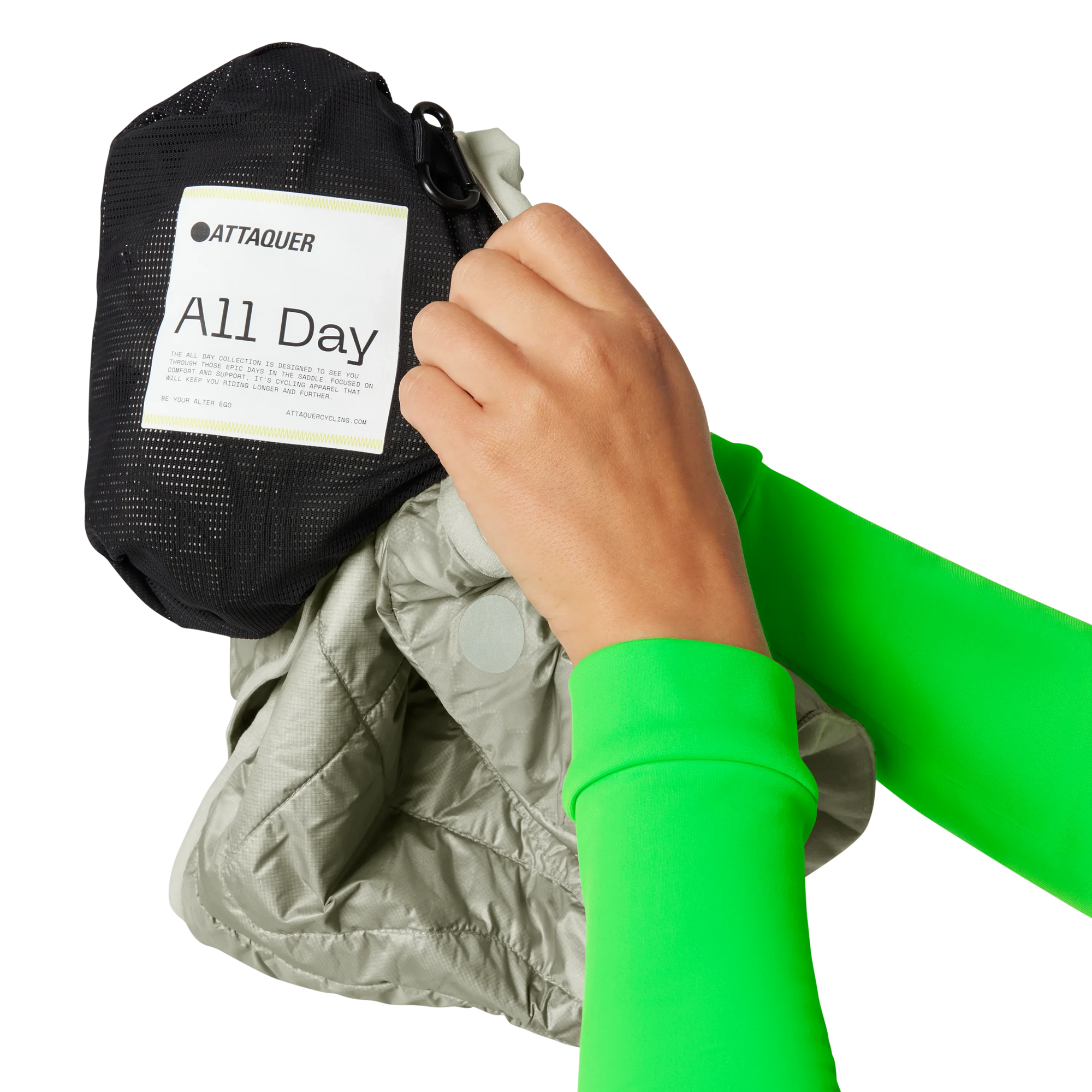 Attaquer Womens All Day Anatomic Insulator Jacket Eggshell
