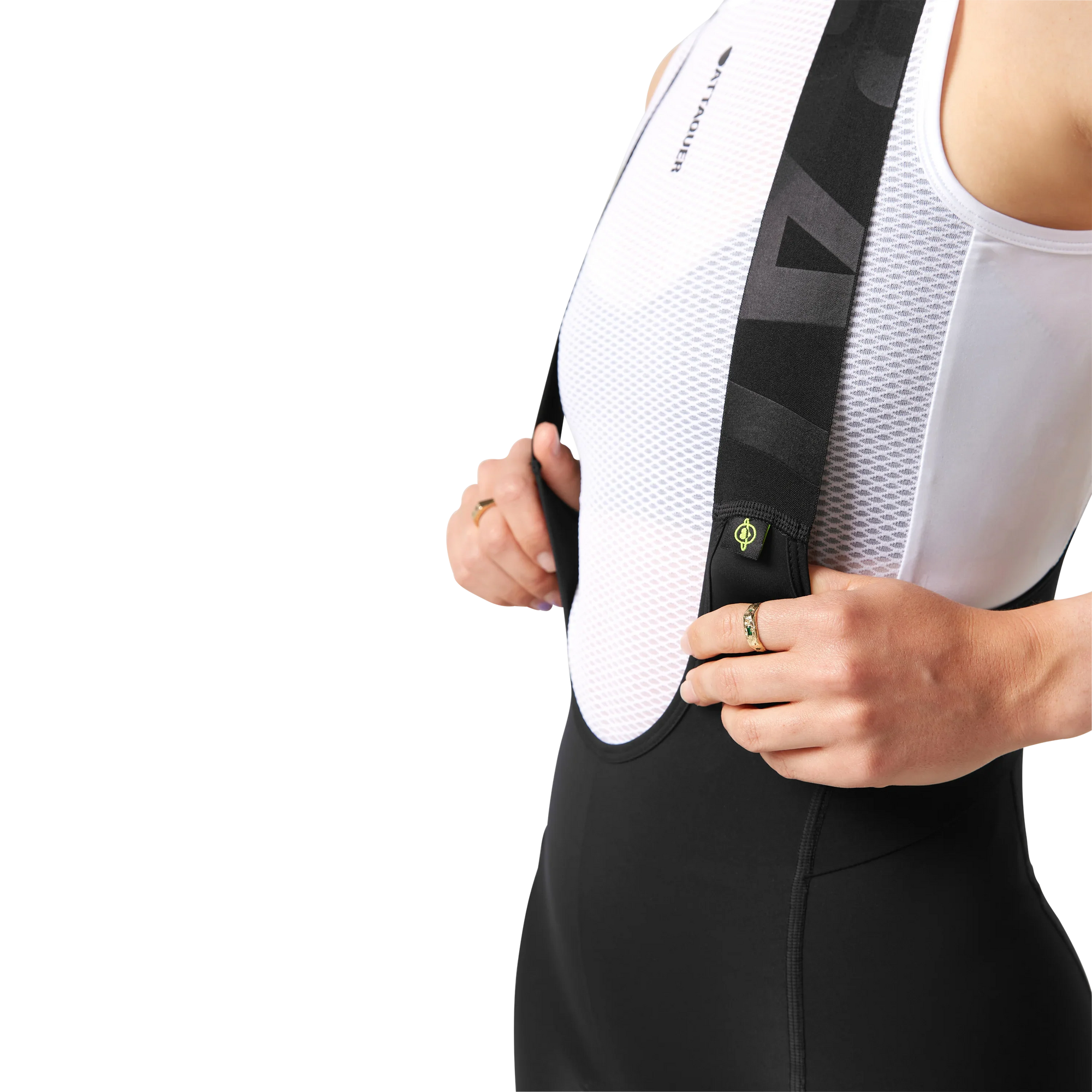 Attaquer Womens All Day Bib Short Black/White