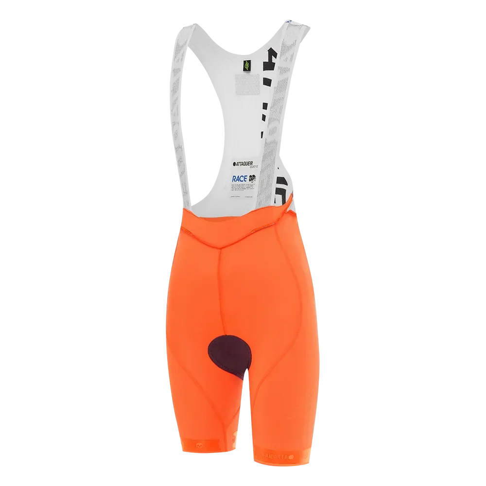 Attaquer Womens Race Bib Short Long Solar Orange