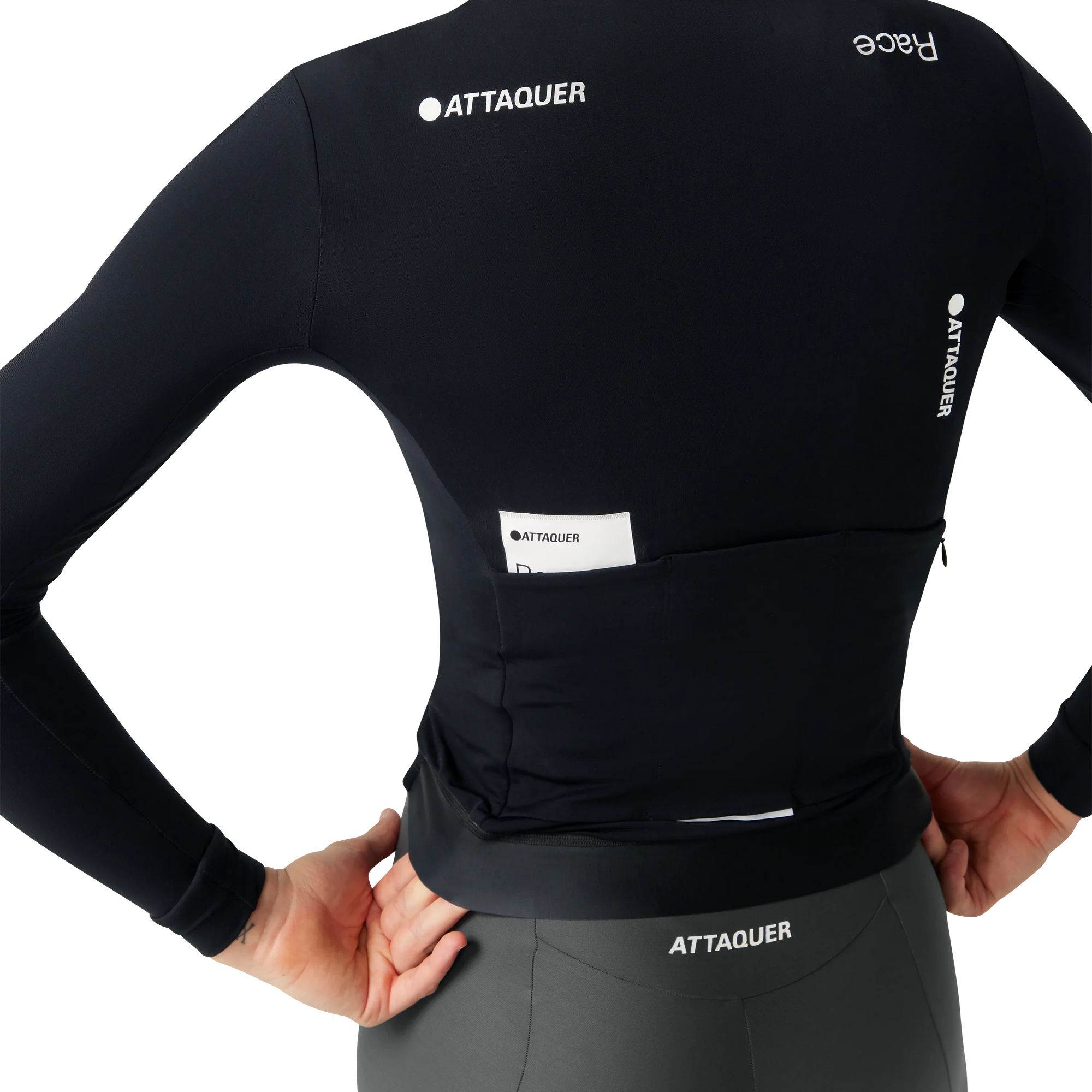 Attaquer Womens Race Winter Long Sleeved Jersey Black