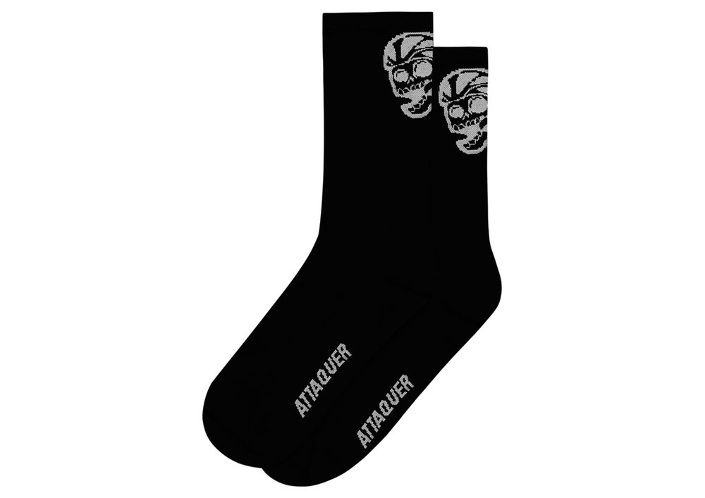 Attaquer Skull Logo Socks , Black